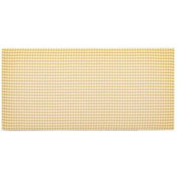 RNT by Really Nice Things Cabecero infantil tapizado en vichy color amarillo 110x52cm