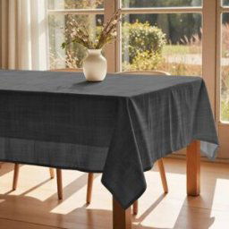 Muare Home Mantel antimanchas xl 100% algodón gris oscuro 180x250 cm