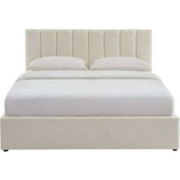 Sorelh Cama con caja 160x200 bouclette crudo con somier incluido