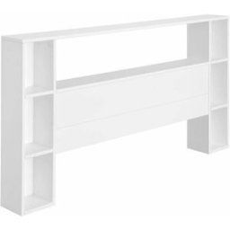 ID Kids Cabecero con almacenamientos madera maciza blanco 160 cm