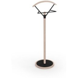 Herdasa Galán de noche de madera de haya y metal roble-negro 117x42x34 cm