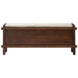 Tikamoon Mueble zapatero de madera maciza de mango