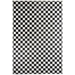 Un amour de tapis Alfombra de exterior, alfombra reversible en blanco y negro 160x230