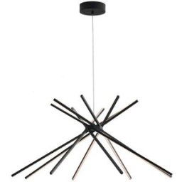 Keria Lámpara de techo de aluminio negro 56w 4000k (luz natural)