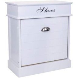 Wanderlust deco Zapatero de madera color blanco 50x28x58h cm