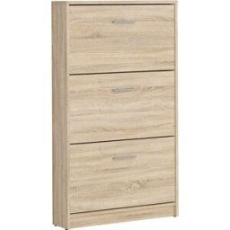 Petits meubles Mueble zapatero 3 puertas estratificado beige