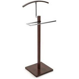 Versa Home Galán de noche moderno en aglomerado efecto madera y metal marrón