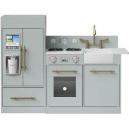 Teamson Cocina de madera para niños 81 cm, gris