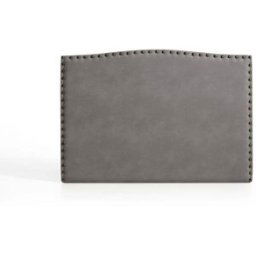 Matris Cabecero ambar para cama de 150 de tela gris 154x115x8