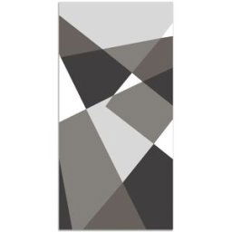Home and Living Alfombra vinílica geometría abstracta gris 80x250 cm