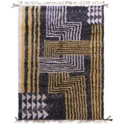 AFK Alfombra bereber marroquí pura lana gris 220 x 311 cm