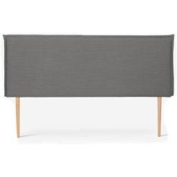 RNT by Really Nice Things Cabecero tapizado de tela 100% lino gris 160x100cm