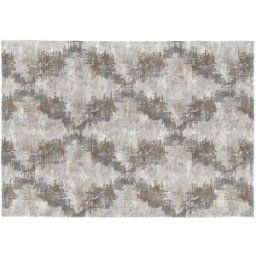 Rugs&Rugs Alfombra decorativa de algodón con impresión digital gris 160x230 cm