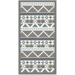 Home and Living Alfombra vinílica azteca azul 140 x 200 cm