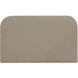 Decowood Cabecero tapizado desenfundable de bouclé marrón de 160x110cm