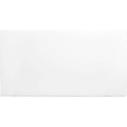 Decowood Cabecero tapizado de polipiel liso en color blanco de 160x80cm