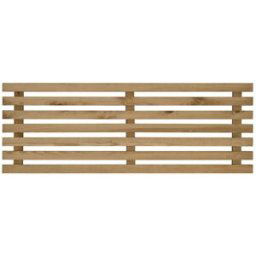 Decowood Cabecero de madera maciza en tono envejecido de 160x73cm