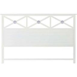 Fijalo Cabecero de cama de madera en blanco 180x6x120cm