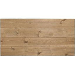 Decowood Cabecero de madera maciza en tono envejecido de 200x80cm