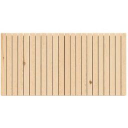 Decowood Cabecero de madera maciza en tono natural de 200x75cm