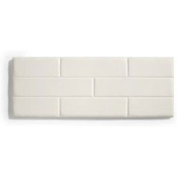 Matris Cabecero de cama 150 muro ladrillos de polipiel blanco 152x57x5cm