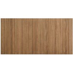 Decowood Cabecero ranurado de madera maciza tono roble oscuro 162x79cm