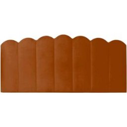 RNT by Really Nice Things Cabecero tapizado en terciopelo terracota 145x74cm