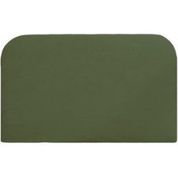 Decowood Cabecero tapizado desenfundable de pana verde 200x110cm
