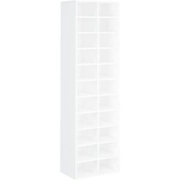 Maison Chic Mueble zapatero, armario zapatero de madera blanco 54x34x183cm