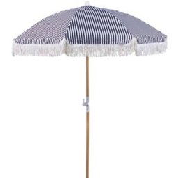 Beliani Sombrilla de jardín 150 cm negro blanco