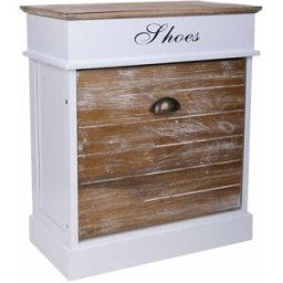 Wanderlust deco Zapatero de madera color blanco 50x28x58h cm