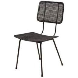 Chehoma Silla de ratán negra