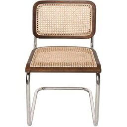 Vinta Home Silla De Comedor De Ratán nogal