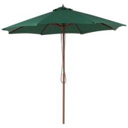 Beliani Sombrilla de jardín 270 cm verde oscuro