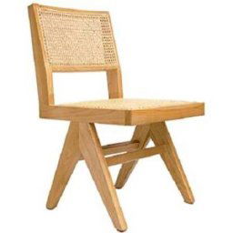 Vinta Home Silla de comedor ratan natural sin brazos natural