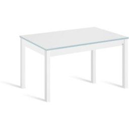 Portus Mesa cocina extensible 120(180)x80 cm blanco pata blanco