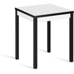 Portus Mesa cocina alta extensible libro 80(160)x80 cm blanco pata negro