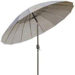 Outsunny Sombrilla de jardín 250x250x240 cm gris claro