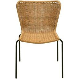 Vinta Home Silla ratán sintético apilable