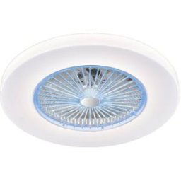 Wonderlamp Ventilador plafón con luz led 45w blanco para techo y pared