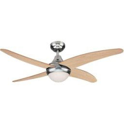 Sulion Ventilador de techo con luz y palas de madera