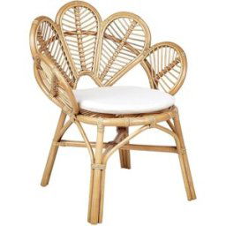 Beliani Silla pavo real ratán natural