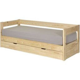 ID Kids Pack cama nido con cajon y colchon madera maciza 80x200 cm