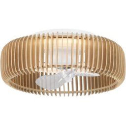 Sulion Ventilador de techo 57cm led 32w color madera clara