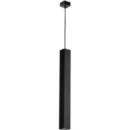Luce Ambiente e Design Luz de techo cuadrada en metal negro 60 cm.
