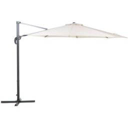 Beliani Sombrilla sin volantes 300 cm beige claro