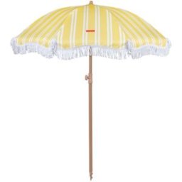 Flamingueo Sombrilla de playa grande poliéster 210x180cm amarillo