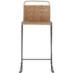 Bloomingville Silla de bar de ratán beige
