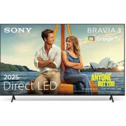 Sony TV 55' BRAVIA 3 K55S35BP LED, 4K HDR, Google TV, Smart TV, Dolby Vision, Dolby Atmos, Triluminos PRO, X-Balanced Speake (Reacondicionado Grado A).