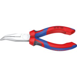 KNIPEX KN 25 25 160 - Alicate de boca semirredonda 40° acodado, alicate de punta de bo